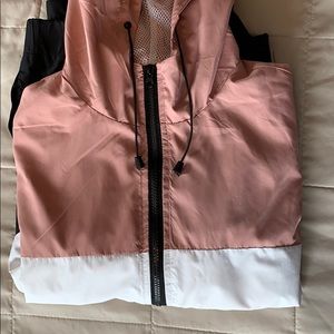 Zip up hoodie windbreaker.